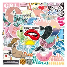 

50 pieces of summer anime sticker bag suitcase notebook skateboard stationery notebook waterproof vinyl sticker toy