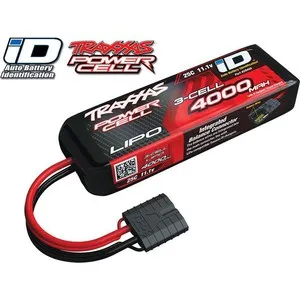 

Battery Traxxas 4000 mAh 11.1v 3 cell 25C Li-Po battery (ID plug)