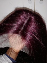 Pelucas de cabello humano con encaje granate frontal, 99J, peluca de cabello humano liso brasileño, parte de encaje, pelo Remy pre-arrancado, Estrella Brillante 180