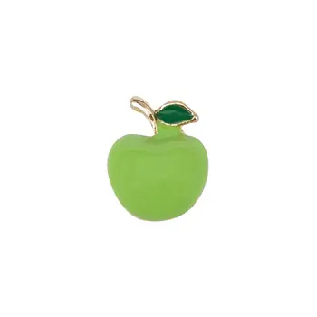 

Badge metal Apple 55313 (green, clip, jewelery alloy)