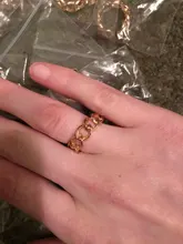 Anillo con forma de cadena chapado en oro, 7mm de ancho, Vintage, gótico, grueso, Midi, joyas antiguas, accesorio