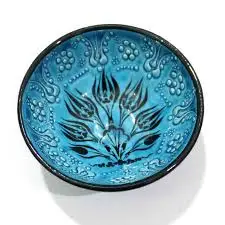 1-Anatolian Turkish Ottoman Japanese Decorative Ceramic Bowls Set of 3 Turkish Small Finger Serving Bowls Turkish Iznik Raised Handmade Porcelain Bowl Rice Bowls Made in Turkey Christmas Gift