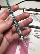 Uds paquete seguro de vidrio Vintage Dip inmersión sostenedor de la pluma firma de tinta plumas fuente de cristal hecho a mano Dip pluma fuente