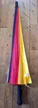 2020 de moda 24K Arco Iris paraguas a prueba de viento de los hombres de cuero paraguas Samurai mujeres paraguas