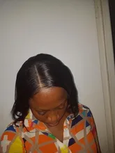 Bob peluca brasileña corta hueso recto pelucas de cabello humano para las mujeres negras peluca negra T malla con división Bob Peluca de cabello humano Pre arrancado
