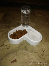 Alimentador automático de mascotas, para perros y gatos, depósito de comida de 2.2L y de agua de 528ml, suministro lento de comida