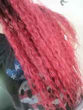 La naturaleza pelo Afro Pelo Rizado mechones extensiones con cierre Ombre oro 30 pulgadas suave súper largo pelo sintético del pelo de la onda