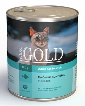 

Nero gold canned food for cats "fish cocktail" 0,81 kg x 6 PCs
