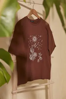 

Trendyol Embroidered Loose Mould Knitted T-Shirt TWOSS20TS1397