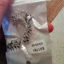 Modyle 2019 nueva moda elegante Vintage Punk gótico para la oreja, de estrás de cristal Cuff Wrap clip de perno pendientes