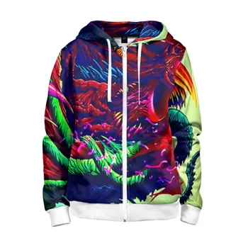 

Children's sweatshirt 3D with zipper hyper beast