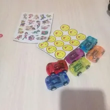 Mini vehículo extraíble de dibujos animados para niños, juguetes de fiesta de cumpleaños para niños, modelo educativo divertido de plástico, juguete para regalo, 1 ud.