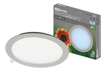 

Lamp ultra-thin recessed LED "Recessed" ITS (Chrome) 24 W 4000 K TDM