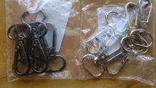 Gatillo giratorio de Metal, 5 uds., 4 tamaños, broche de langosta, gancho a presión, llavero con anilla, cordón de Paracord, artesanía, mochila para exteriores, piezas para mochilas