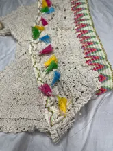 Cover Ups Swimsuit Kimono Bikini Weave Crop-Top Tassel Crochet Beach-Wear Summer Sexy