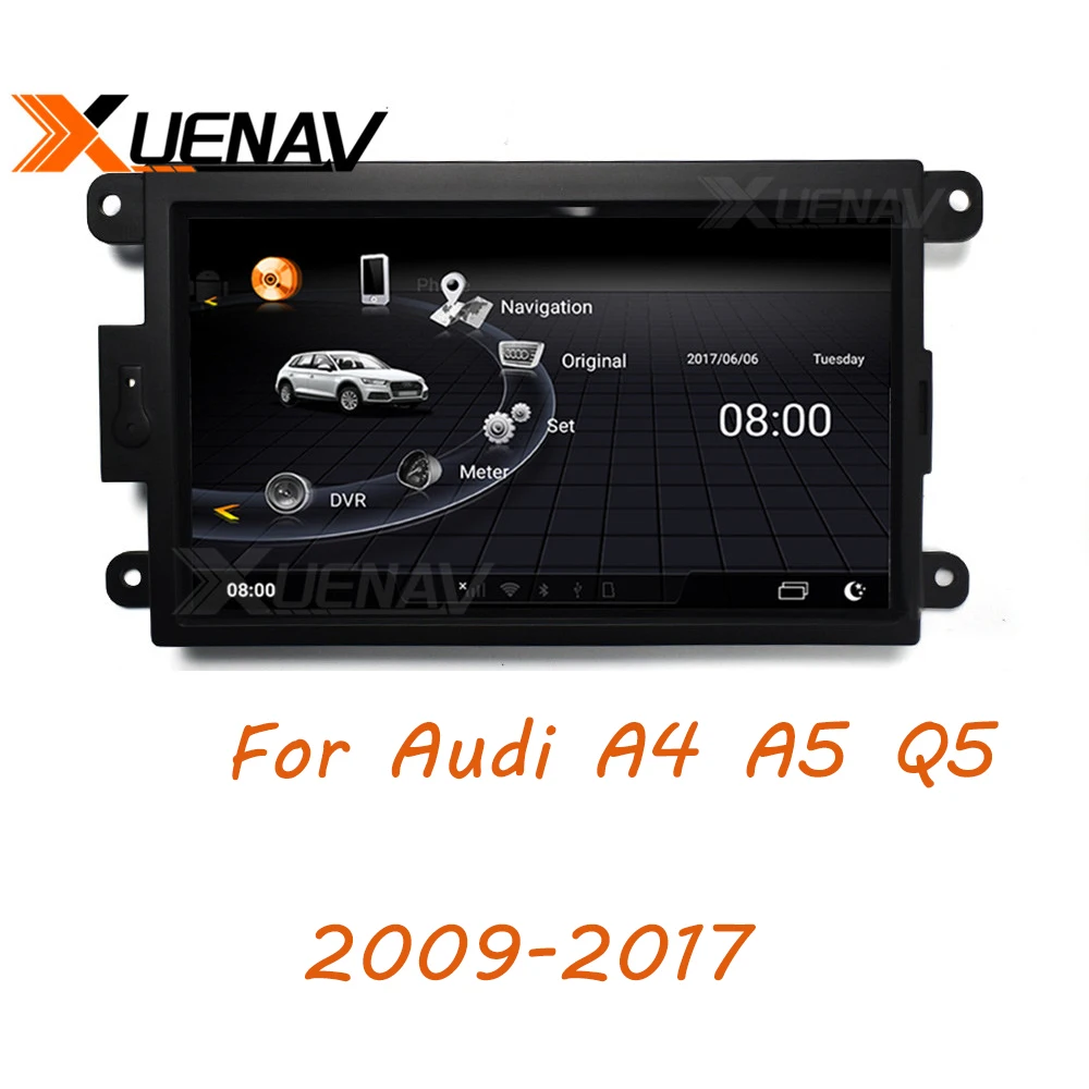 8 ядерный Автомобильный GPS навигатор для AUDI A4 A5 Q5 2009 2017 стерео плеер радио 7