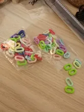 50 unids/lote 15x10mm acrílico cadena llaveros para collar pulsera de cadena de colores de plástico eslabones de la cadena de fabricación de la joyería