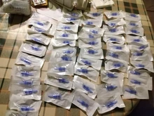 Jeringuilla con microagujas para tatuaje, cartucho derma pen, pluma meso de belleza, 100 unidades