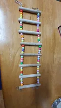 Parrot Ladder Toys Perch-Stand-Holder Bird-Cage Climbing-Stairs Hamsters Rocking-Scratcher