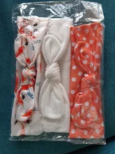 3 unids/lote Nylon sólido bebé diadema arco diademas para niños lindos indio turbante anudado de conejo de algodón Niños Accesorios para el pelo