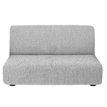 

Cover for triple sofa, without armrests, without skirt, light gray