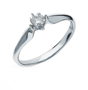 

Gold ring with diamonds sunlight sample 585 test