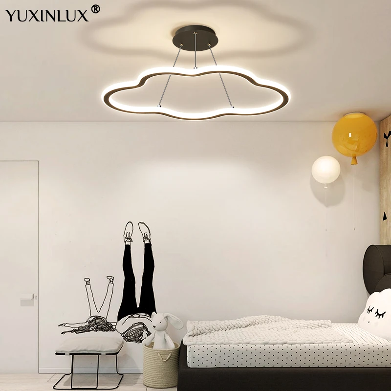 

Kid's Room Cloud LED Pandent Lamp Hanging Chandelier For Children's Bedroom Living Room Indoor Simple Fixtures Creative Light