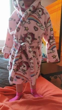 Albornoz con capucha de unicornio para niños y niñas, pijamas de arcoíris para niños de 2 a 10 años, novedad de 2020