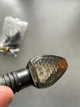 Luces LED intermitentes universales para motocicleta, accesorio de iluminación indicador de señal largo y corto, para giro, de color ámbar, set de 4 unidades