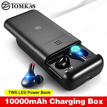 

TWS True 10000mAh Charging Box 5.0 Bluetooth Earphone LED Stereo Earbuds Noise Cancelling Waterproof Wireless Bluetooth Headsets