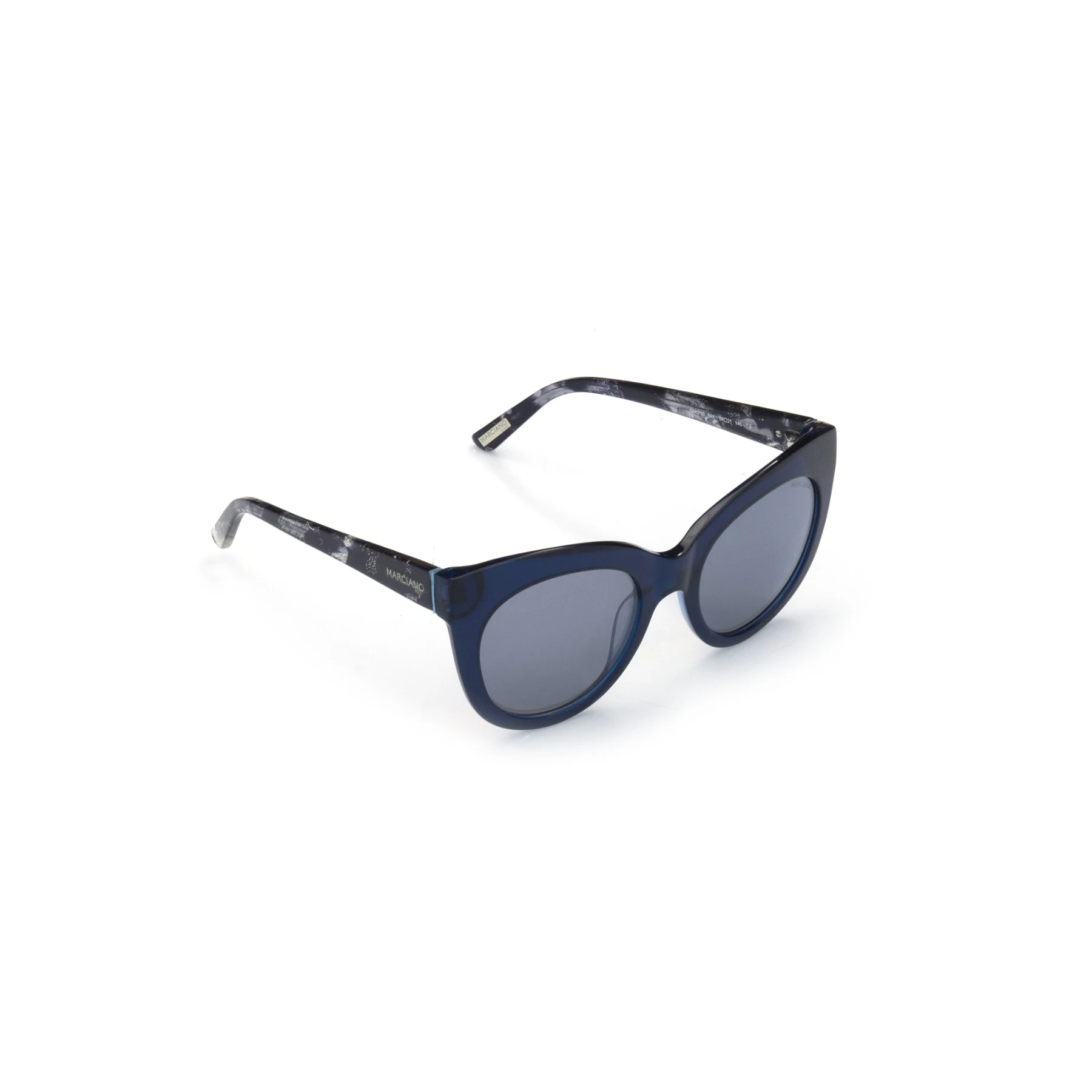 

Women's sunglasses gm 0760 84x bone navy blue organic butterfly cat eye 54-21-140 guess by marcaino