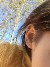 Pendiente de acero inoxidable para mujer, pendiente de Clip para oreja, sin piercing, para cartílago, Punk Rock, 1 unidad