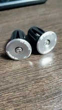 Manillar de bicicleta con tapa extrema de aleación de aluminio, empuñadura con bloqueo, con tapones para MTB, 1 par