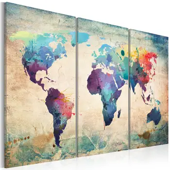 

Picture-map iridata: Triptych-60x40 cm