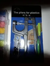 Juego de botones a presión de plástico T5 con alicate para sastre familiar, kit de herramientas, contenedores organizadores de costura de fácil sustitución de broches, DIY, por 360 uds.