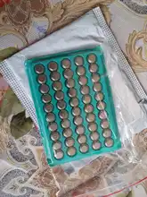 Mayitr-batería para reloj LR44 AG13 L1154 357 SR44 1,5 V, pila alcalina con botón, 50 unidades