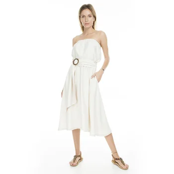 

Lela Arched Strapless Dress WOMEN DRESS 23430880