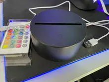 Lamp Base Table-Decor-Holder Light Night-Light-Replacement Usb-Cable Touch 3D Colorful