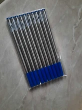 Alta calidad 10 Uds Hilton azul de recarga de tinta de bolígrafo para firmar bolígrafo recambios papelería suministros de oficina