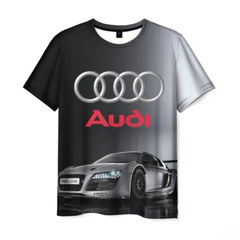 

Men's T-shirt 3D silver Audi