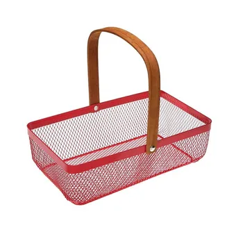 

Basket Metal (17 x 9,5 x 29 cm) Red