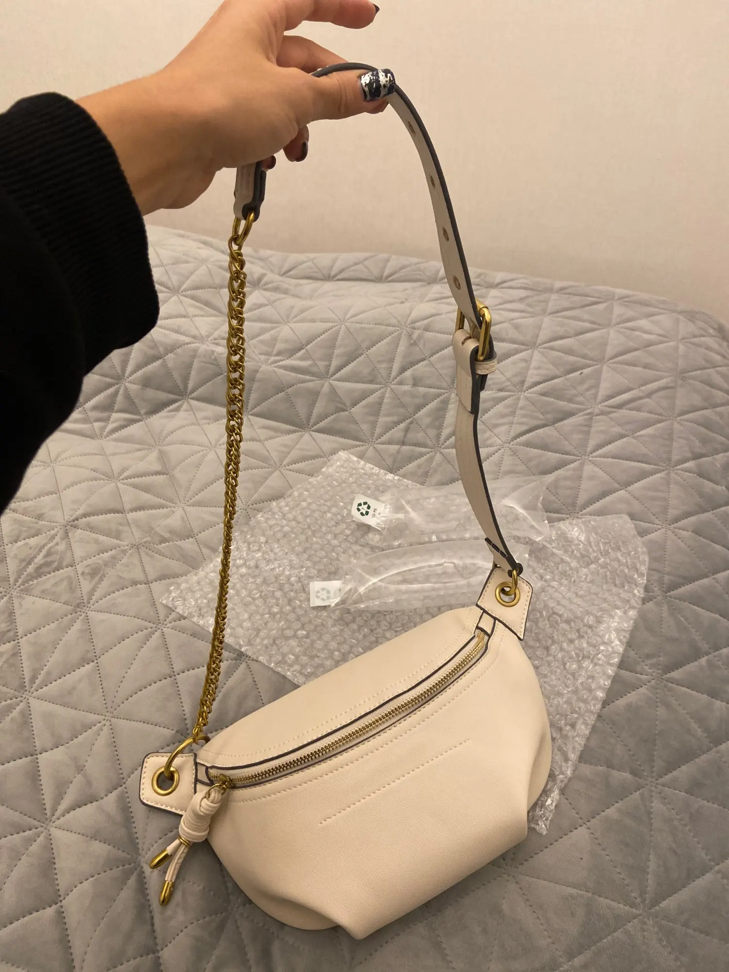 Sac Ceinture Femme Blanc Cadenas - Kate