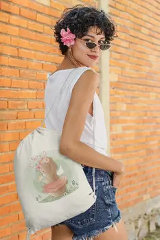 

Angemiel Bag Sweet Bear And Bird Cloth Backpack