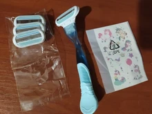 1pc de mango + 4pc cuchillas de las mujeres afeitar cuerpo bajo el brazo, piernas pelo de afeitar de hoja de afeitar la cabeza del reemplazo para Gillette Venus