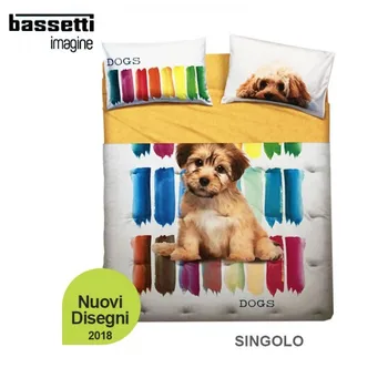 

Full bed sheets single Color Dogs - Bassetti - Cod. 39795