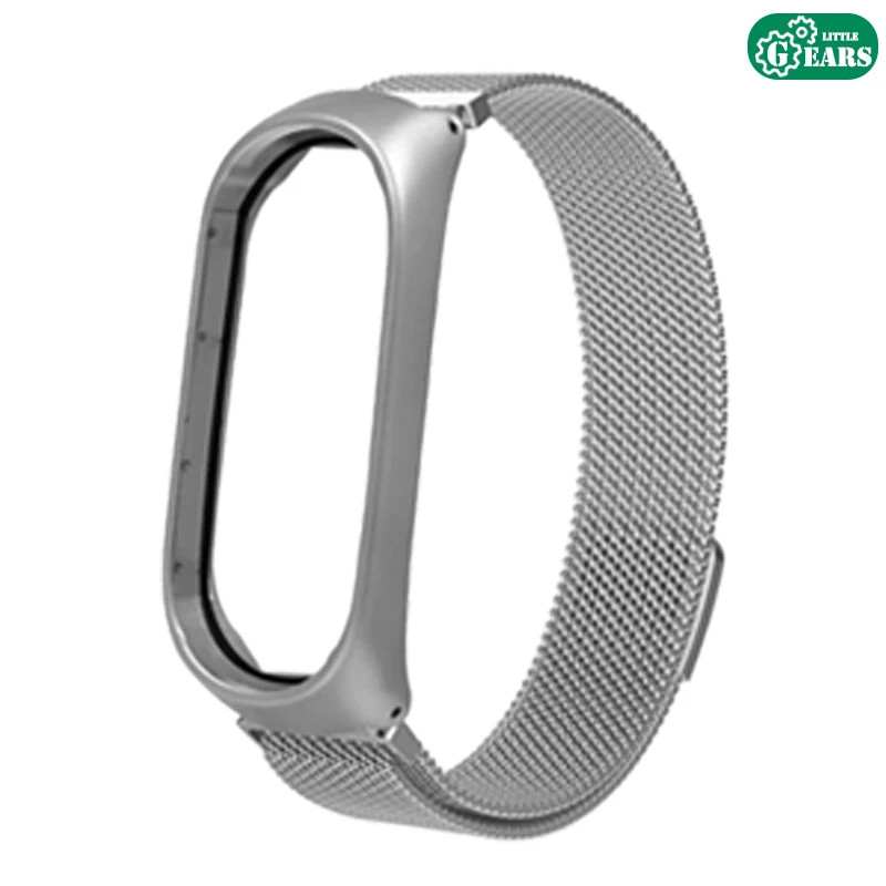 LITTLE GEARS MI BAND 4 Plata