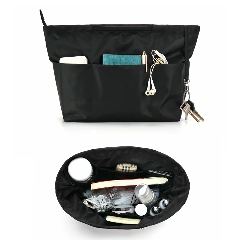Black Nylon Cube Waterproof Portable Handbag Travel Bag Storage Bag- 1