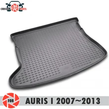 Коврик для багажника для Toyota Auris I 2007~ 2013 Коврик для пола багажника нескользящий полиуретановый грязезащитный багажник для стайлинга автомобилей
