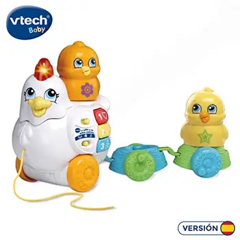 

VTech-606322 the hen and its interactive singing chicks, Color (3480-606322)