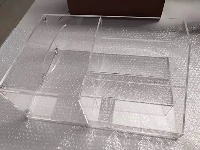 LUGUNU тканевый чехол с пультом дистанционного управления акриловый косметический ящик для хранения разделенный Настольный чехол